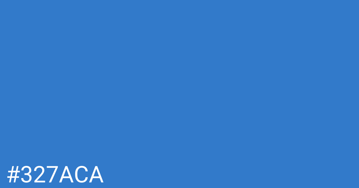 Hex color #327aca graphic