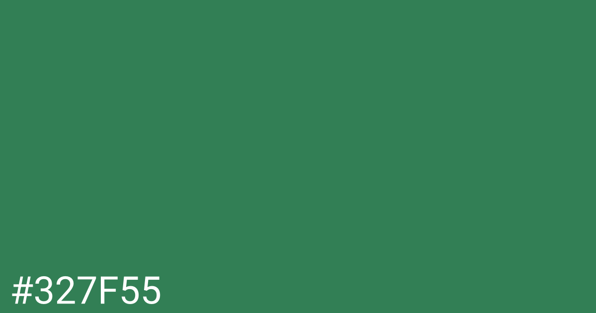 Hex color #327f55 graphic