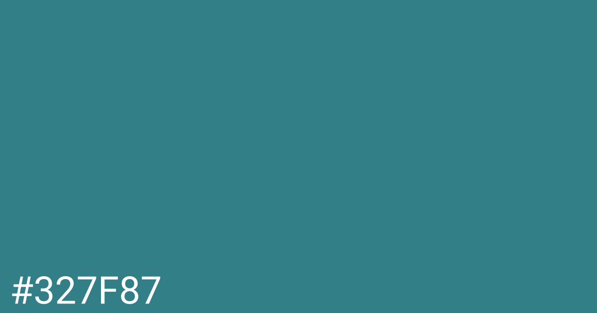 Hex color #327f87 graphic