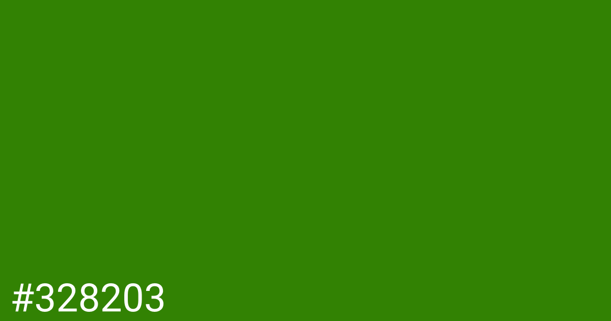 Hex color #328203 graphic