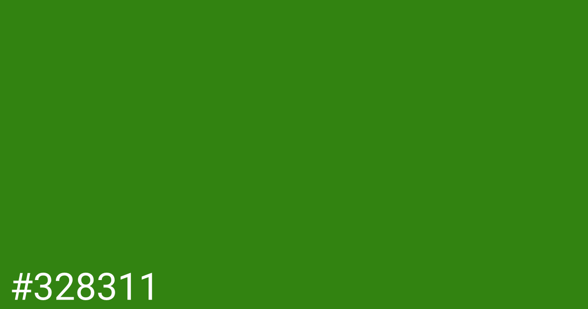 Hex color #328311 graphic