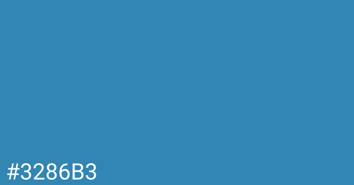 Hex color #3286b3 graphic