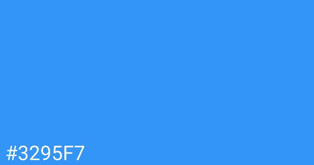 Hex color #3295f7 graphic