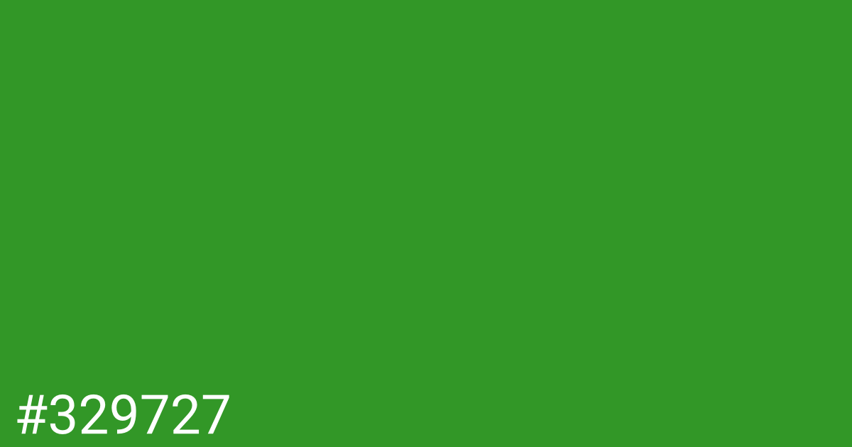Hex color #329727 graphic