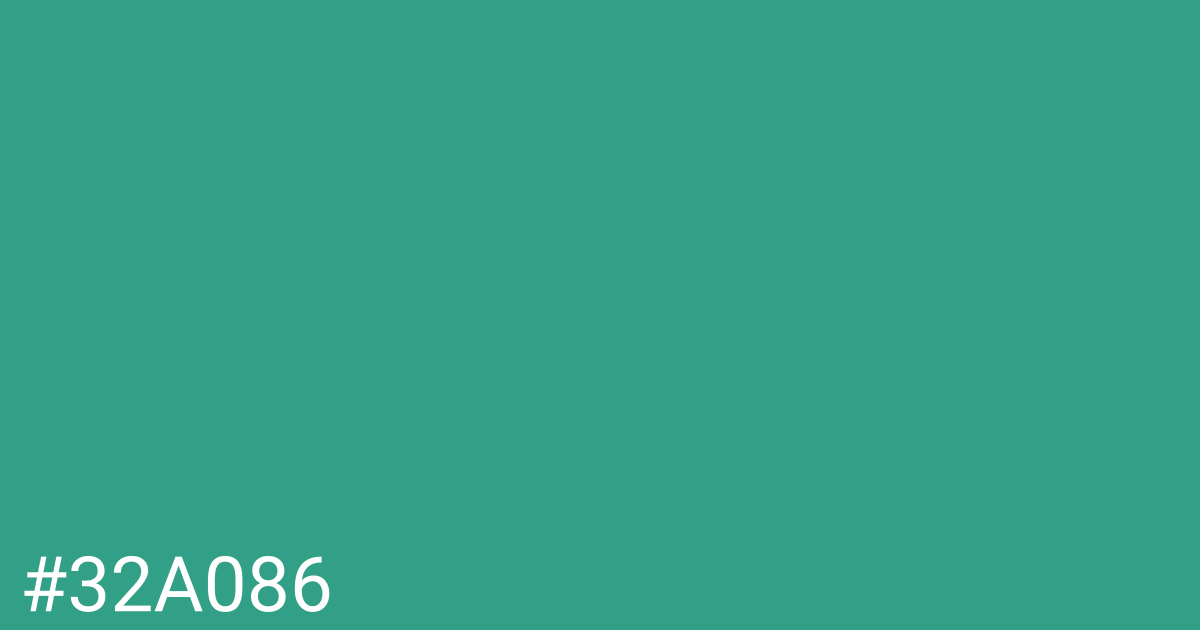 Hex color #32a086 graphic