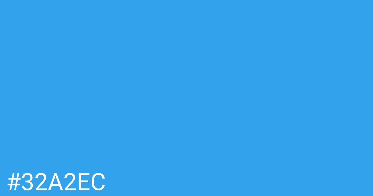 Hex color #32a2ec graphic