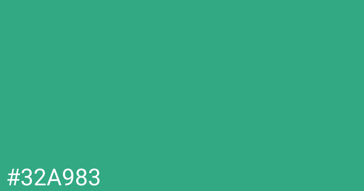 Hex color #32a983 graphic