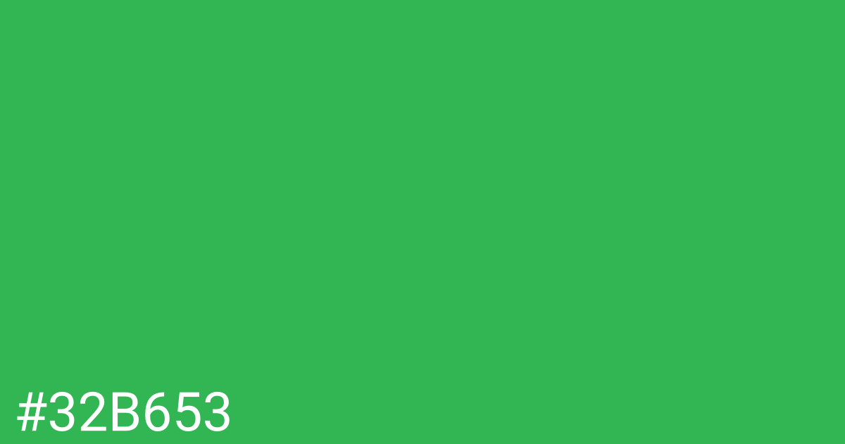 Hex color #32b653 graphic