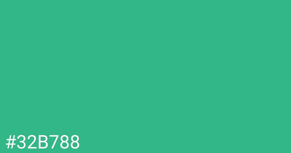 Hex color #32b788 graphic