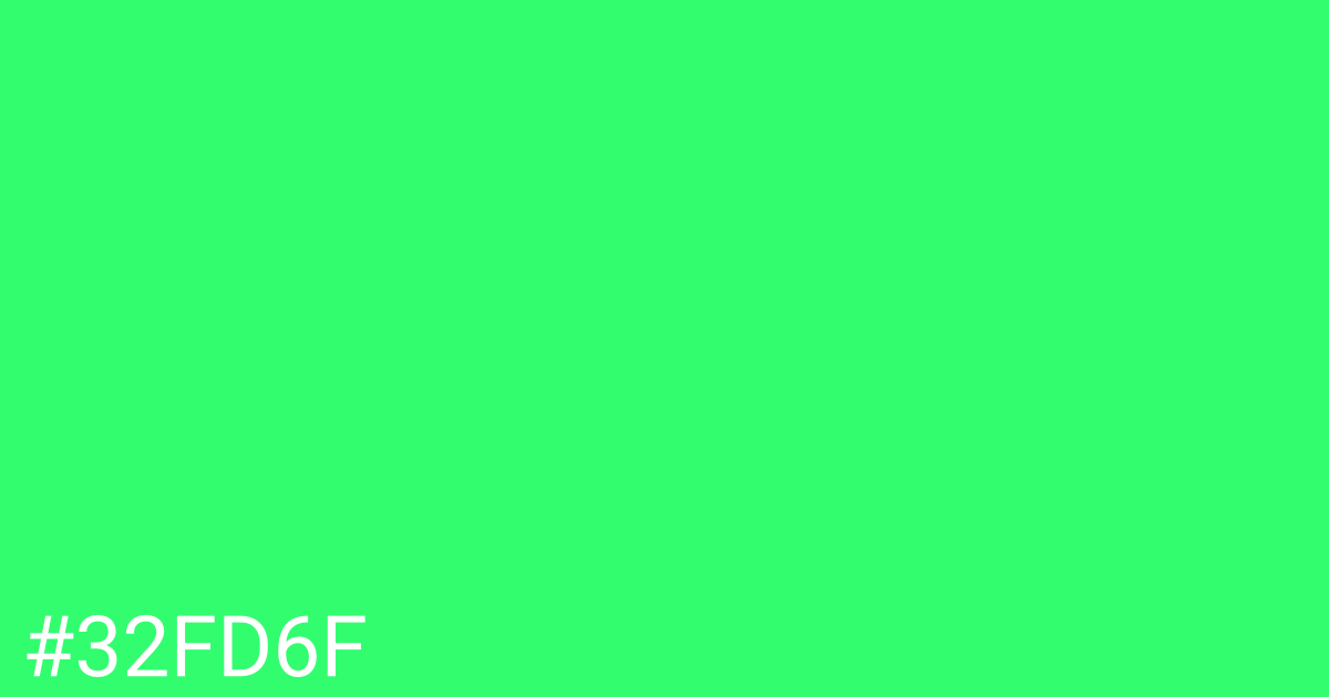 Hex color #32fd6f graphic