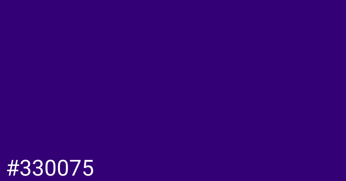 Hex color #330075 graphic