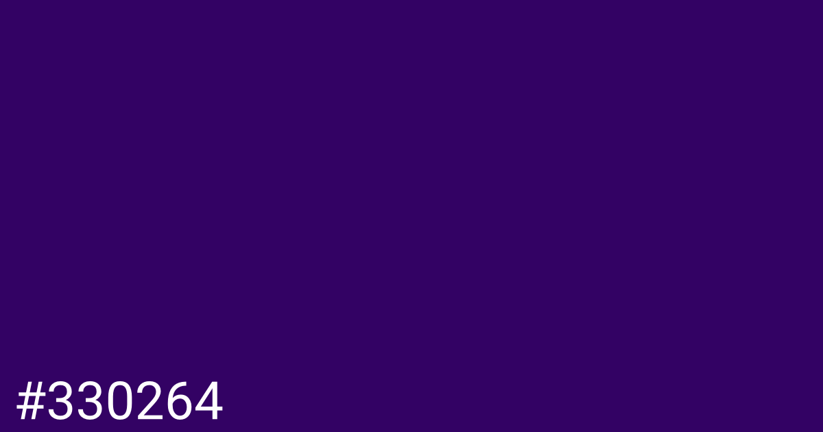 Hex color #330264 graphic