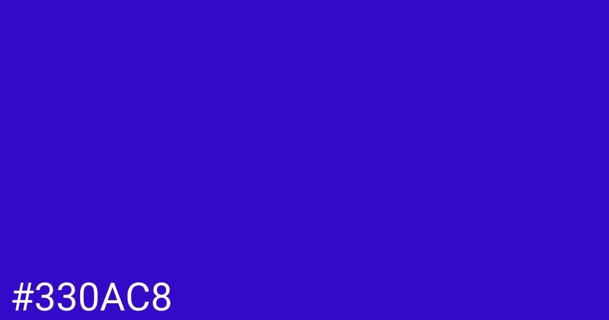 Hex color #330ac8 graphic