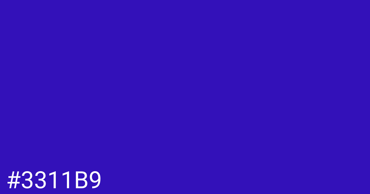 Hex color #3311b9 graphic