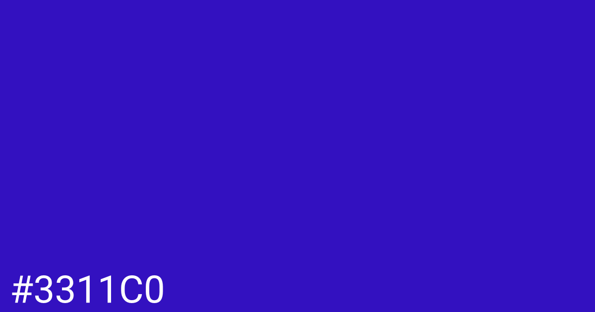 Hex color #3311c0 graphic