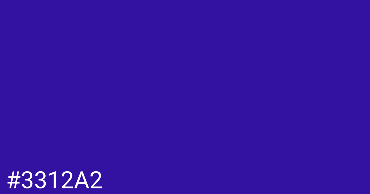 Hex color #3312a2 graphic