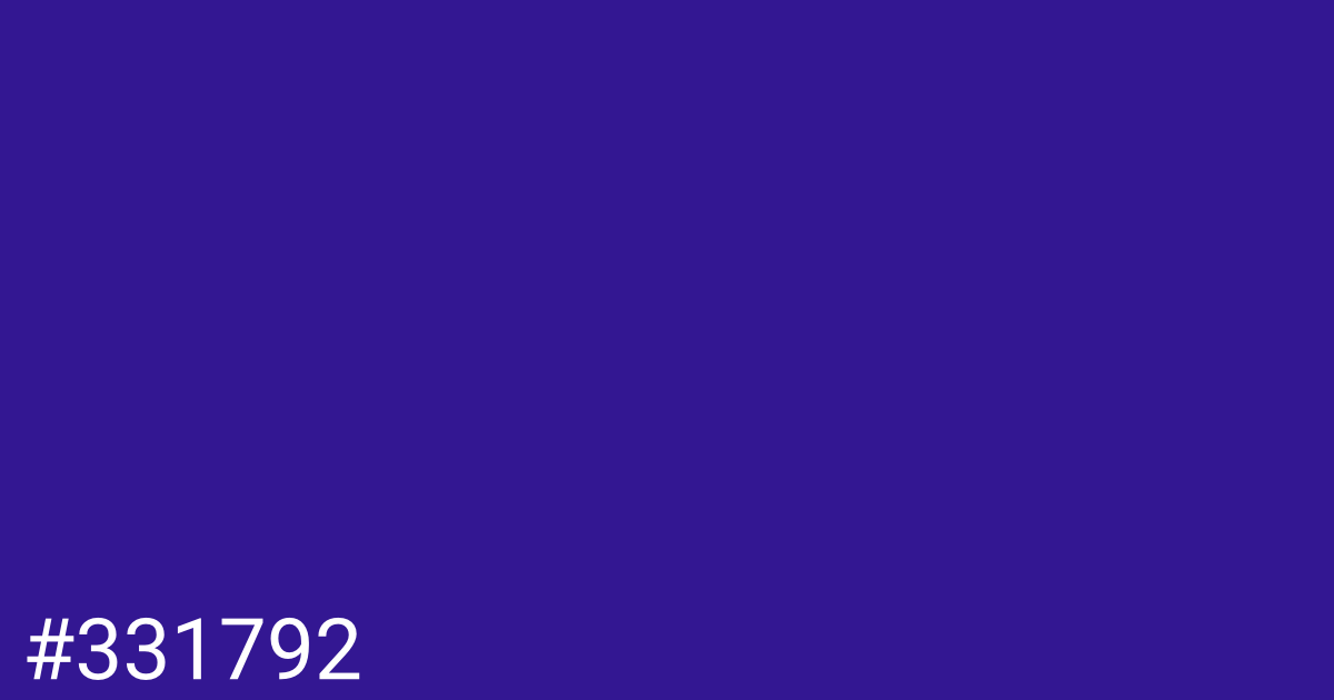 Hex color #331792 graphic