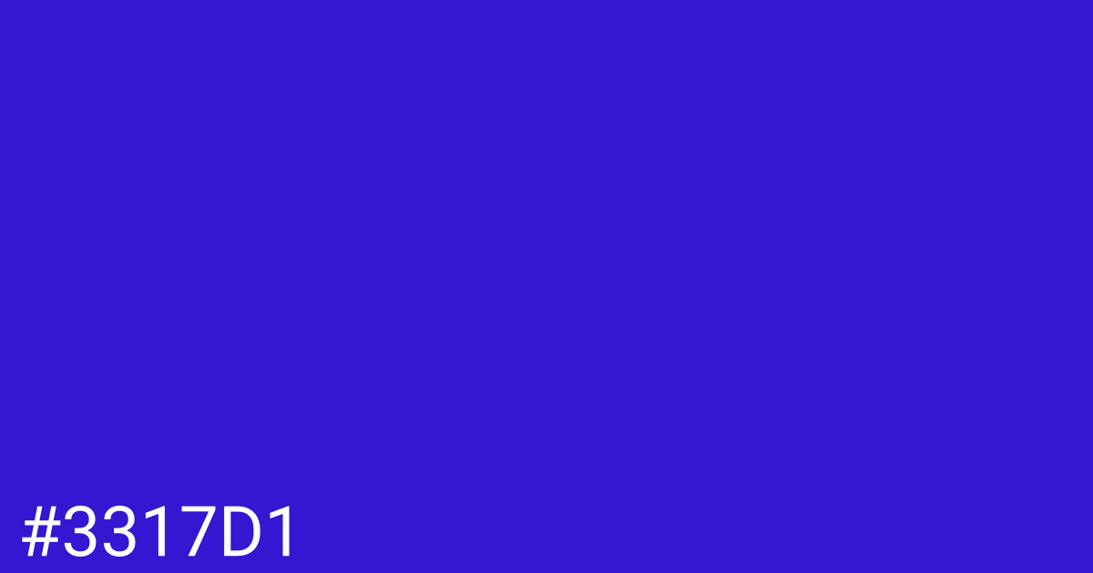 Hex color #3317d1 graphic