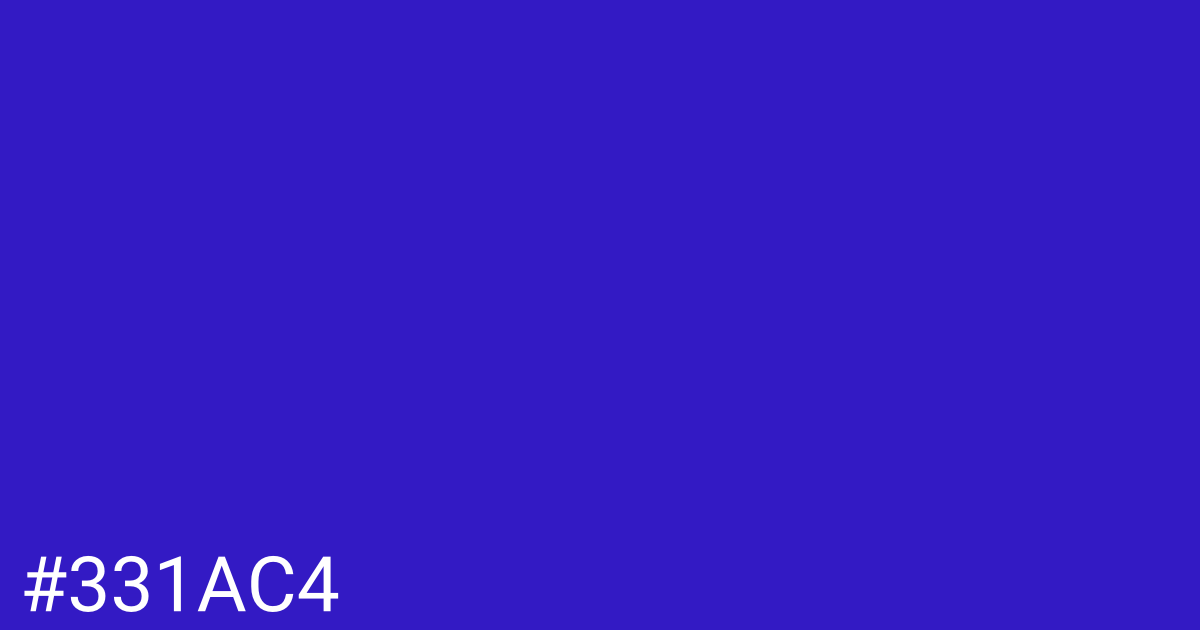 Hex color #331ac4 graphic