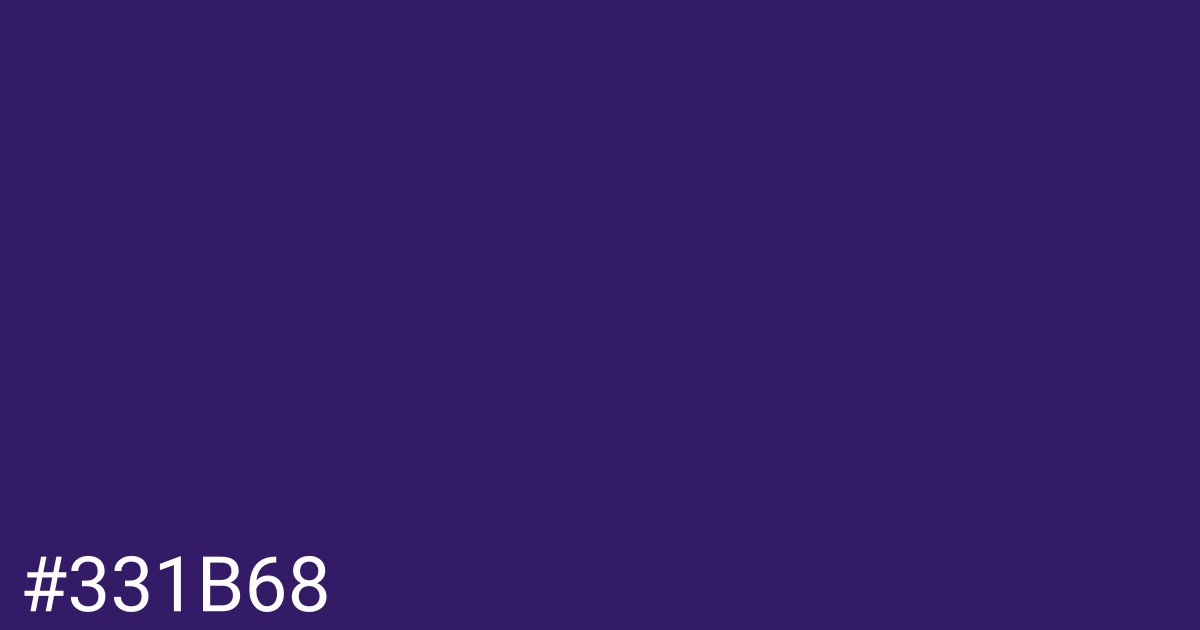 Hex color #331b68 graphic