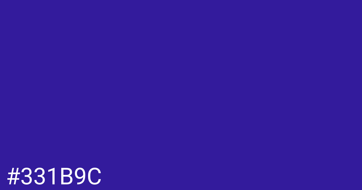 Hex color #331b9c graphic