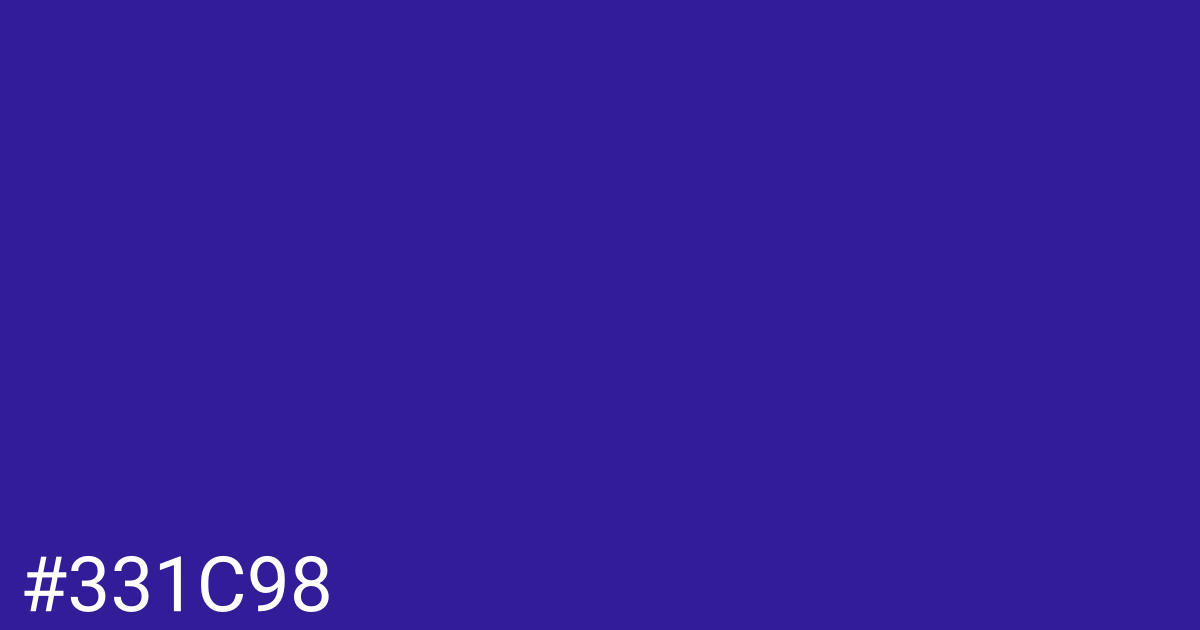 Hex color #331c98 graphic