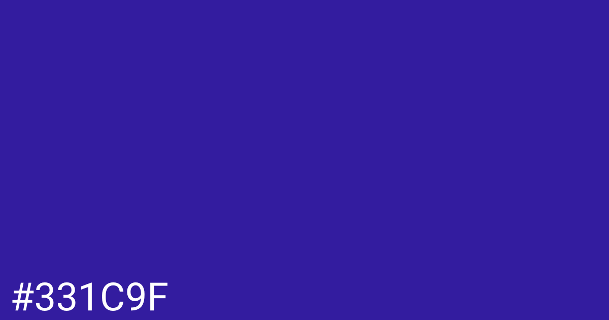 Hex color #331c9f graphic