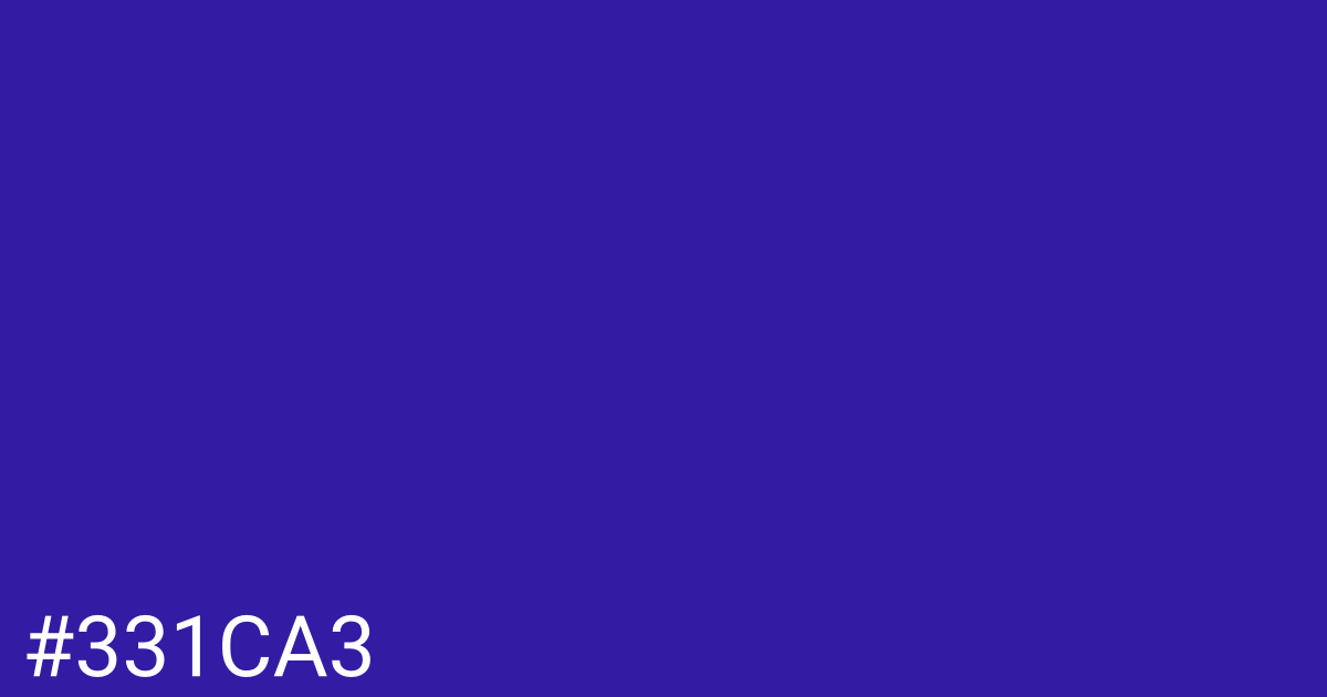 Hex color #331ca3 graphic