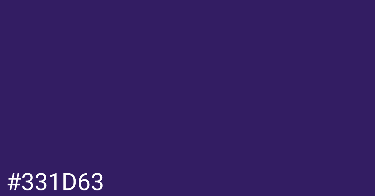 Hex color #331d63 graphic