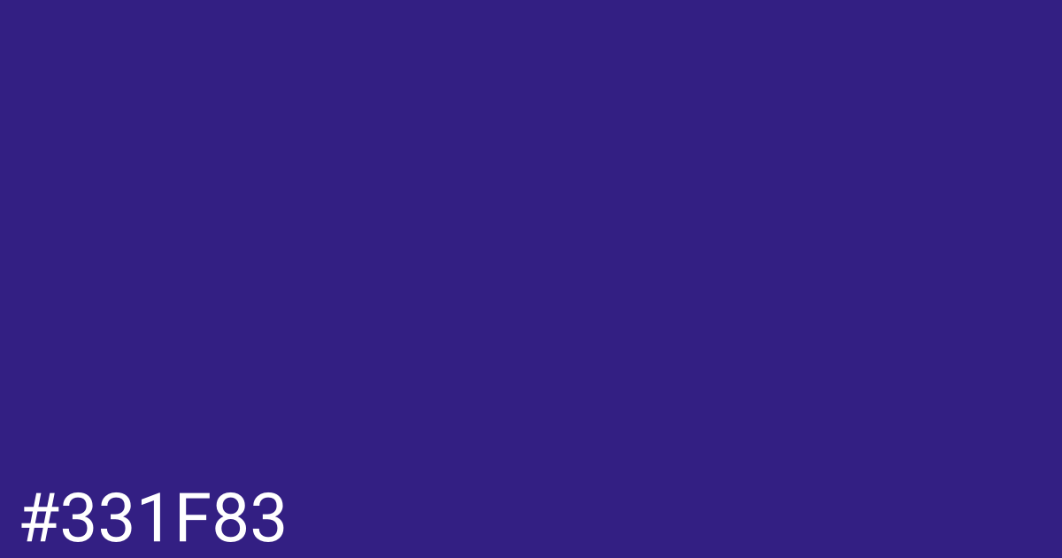 Hex color #331f83 graphic