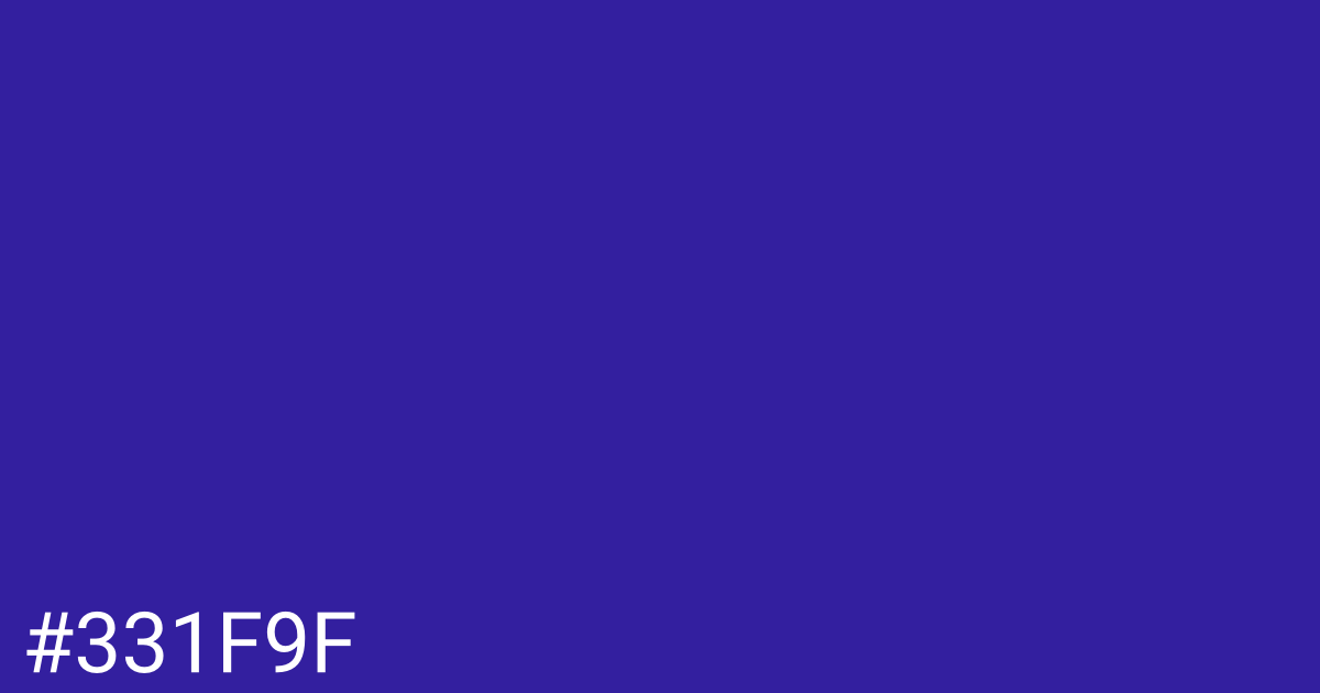 Hex color #331f9f graphic