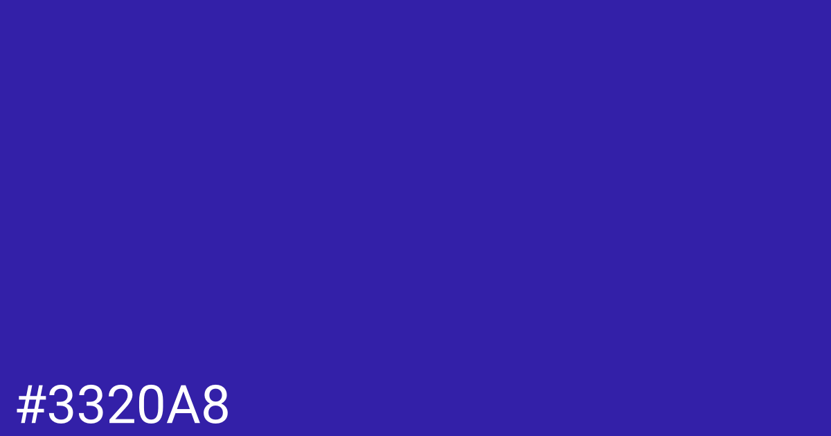 Hex color #3320a8 graphic
