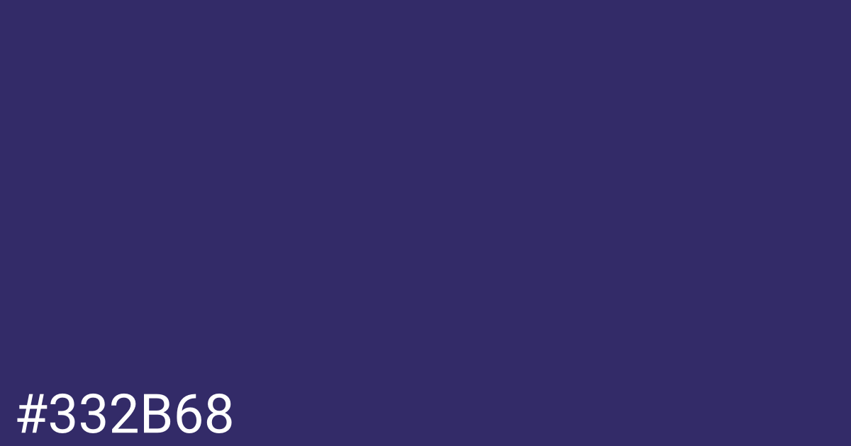 Hex color #332b68 graphic