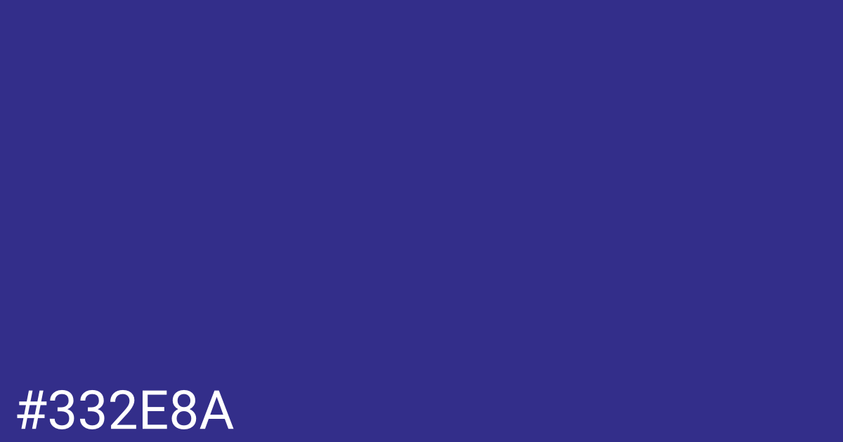 Hex color #332e8a graphic