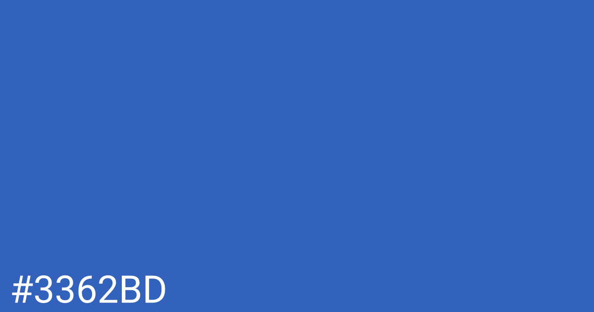 Hex color #3362bd graphic