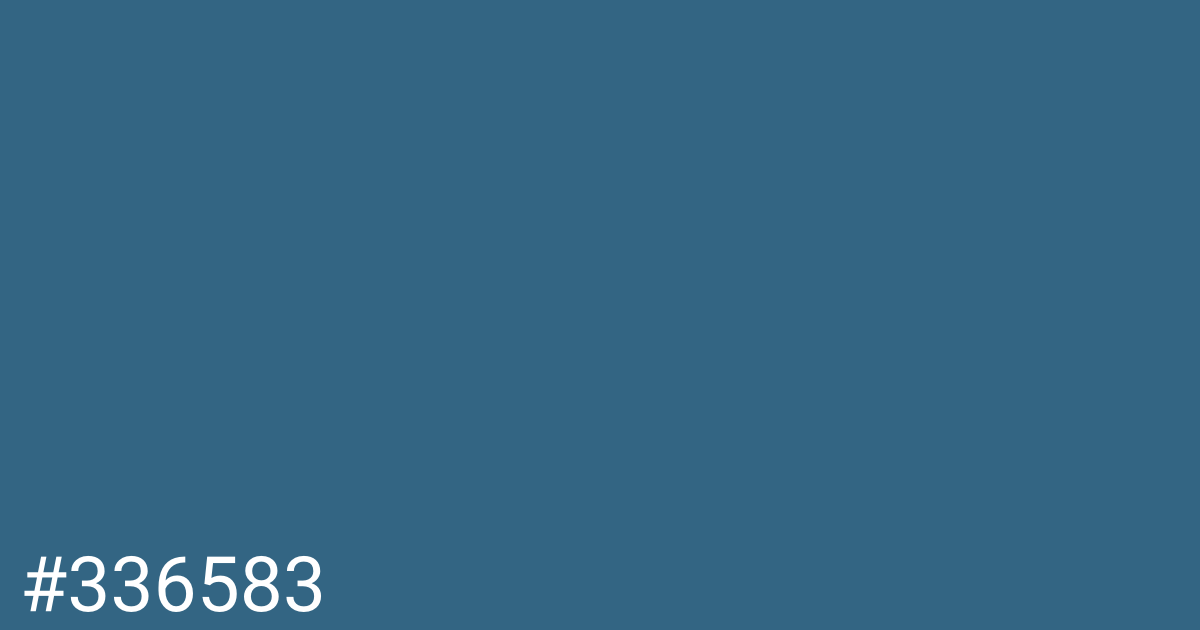 Hex color #336583 graphic