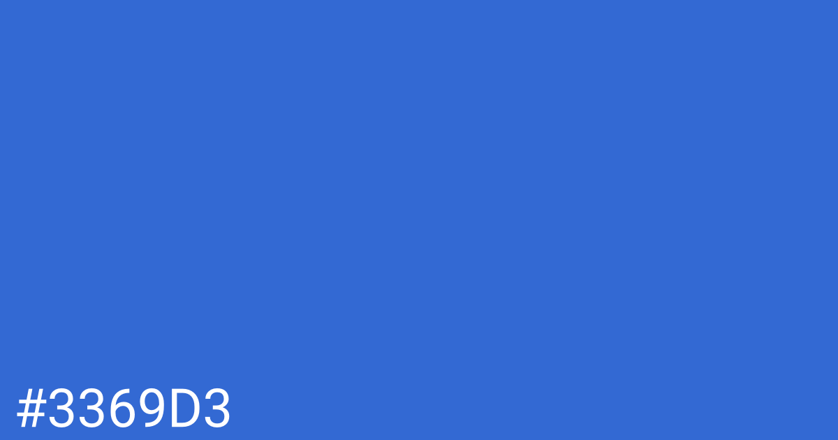 Hex color #3369d3 graphic