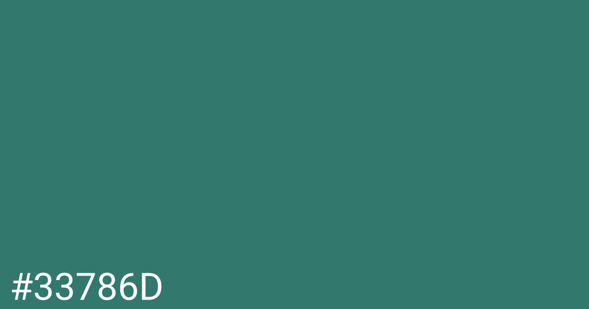 Hex color #33786d graphic