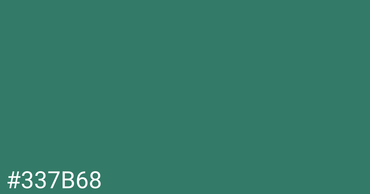 Hex color #337b68 graphic