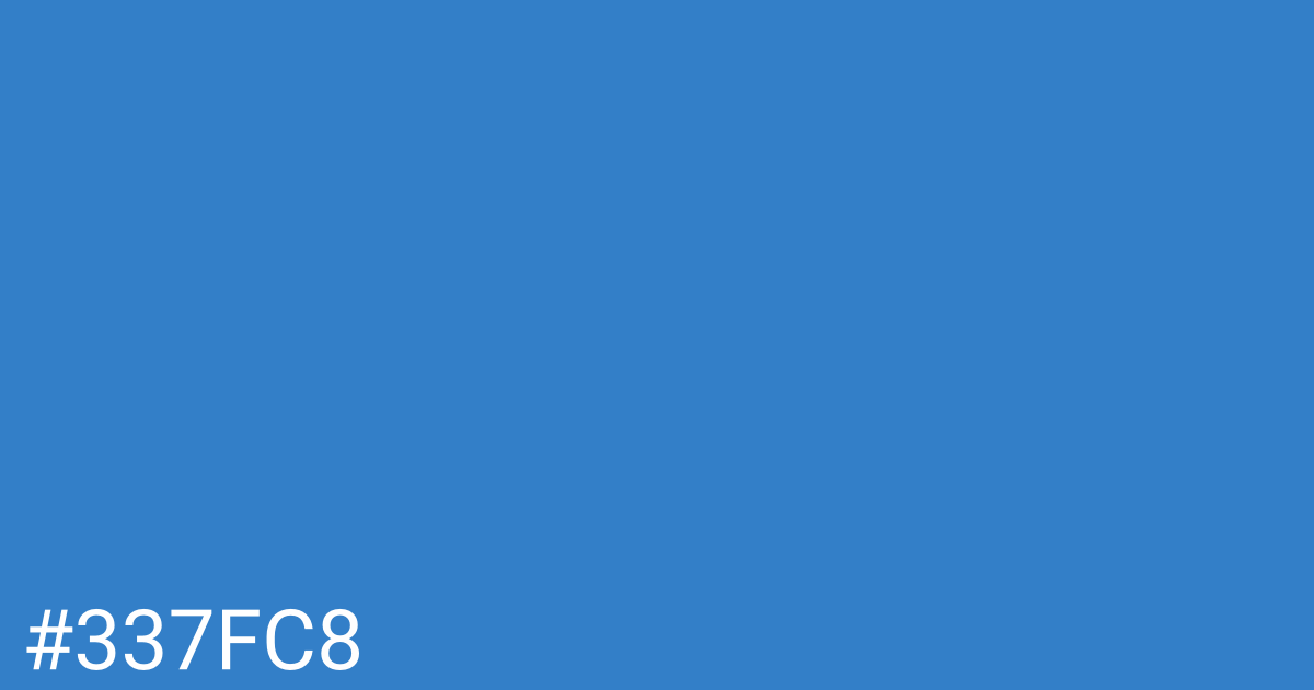 Hex color #337fc8 graphic
