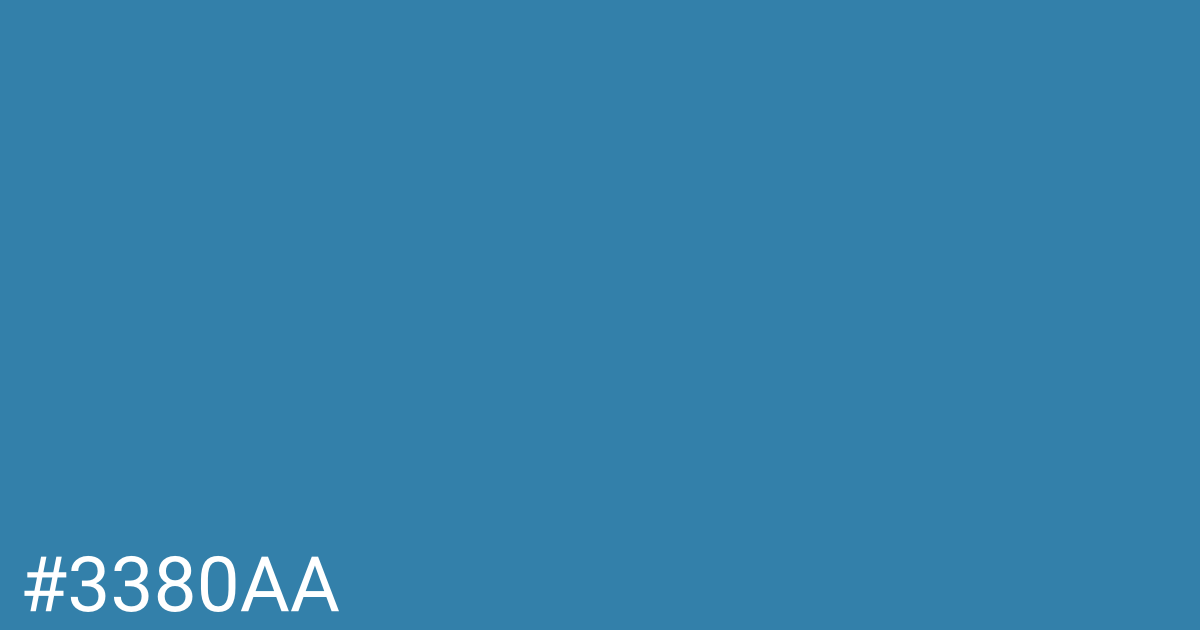 Hex color #3380aa graphic