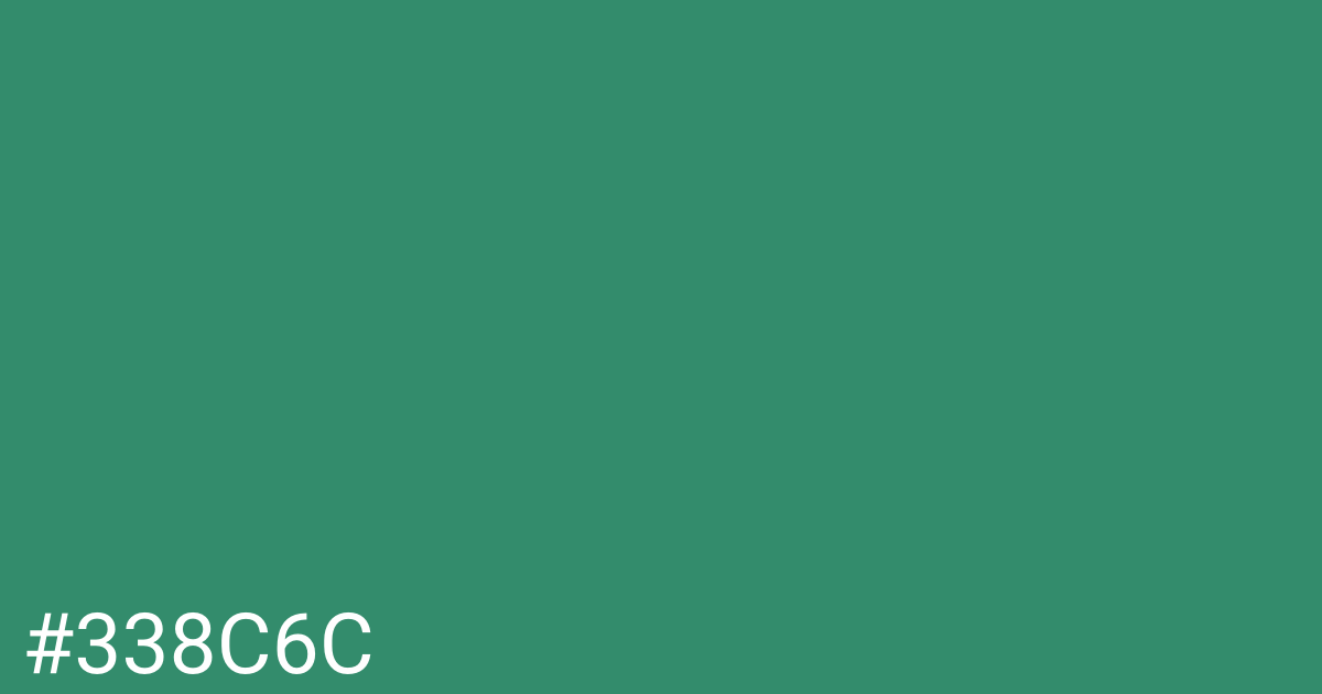Hex color #338c6c graphic