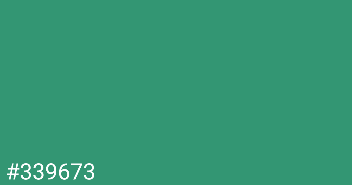 Hex color #339673 graphic