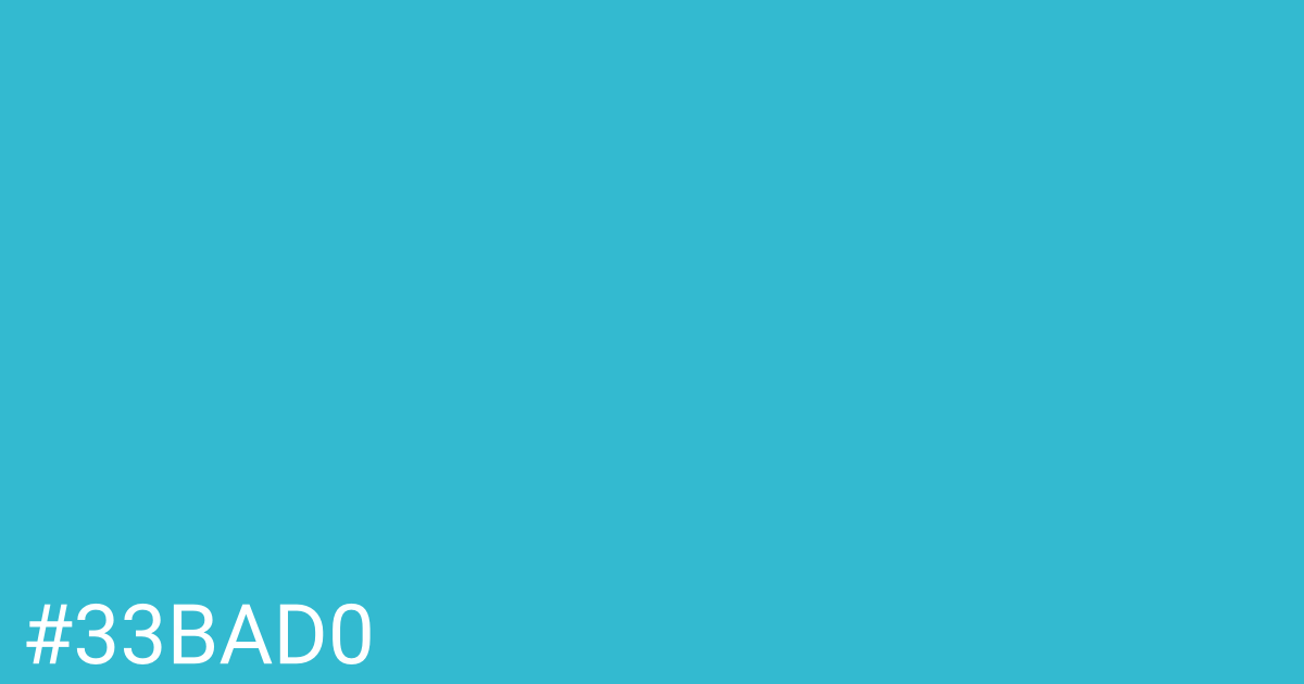 Hex color #33bad0 graphic