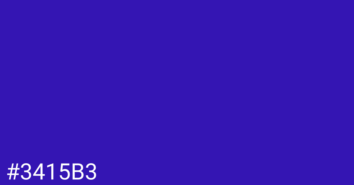 Hex color #3415b3 graphic