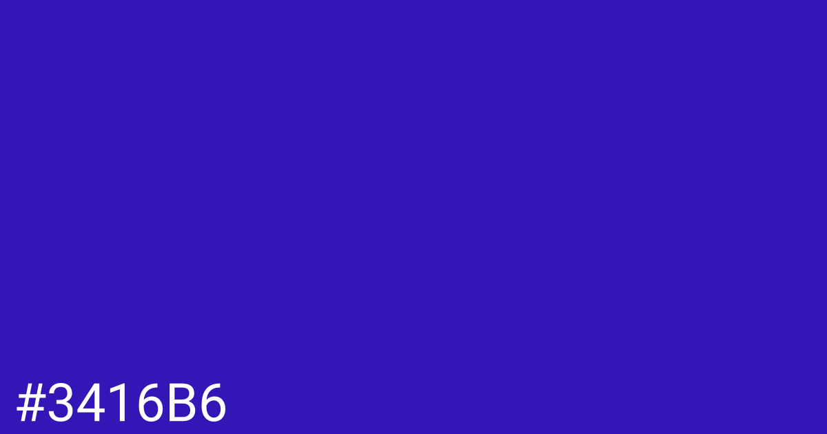 Hex color #3416b6 graphic