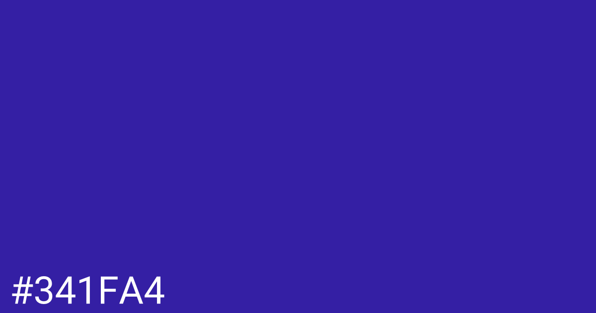 Hex color #341fa4 graphic