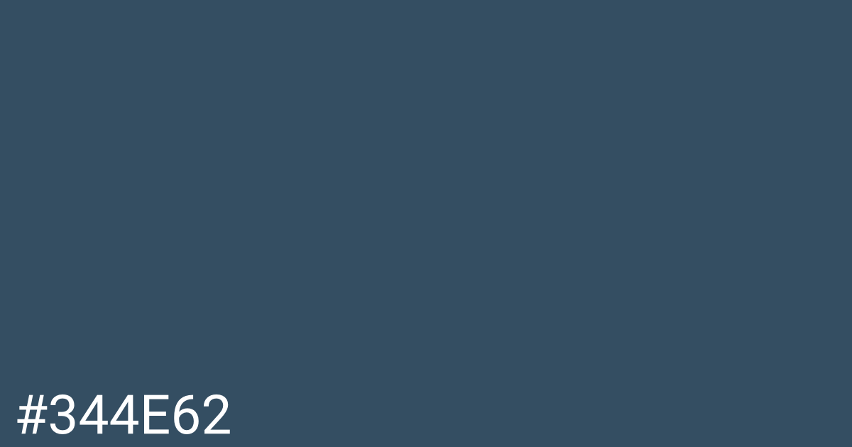 Hex color #344e62 graphic