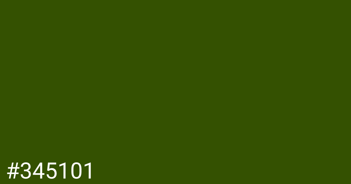 Hex color #345101 graphic