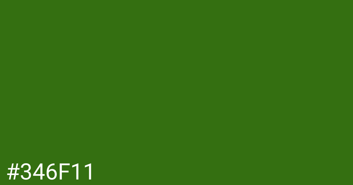 Hex color #346f11 graphic